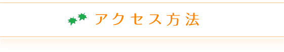 アクセス方法